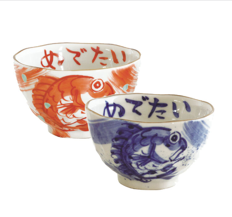【預訂】日本製 鯛魚對碗
