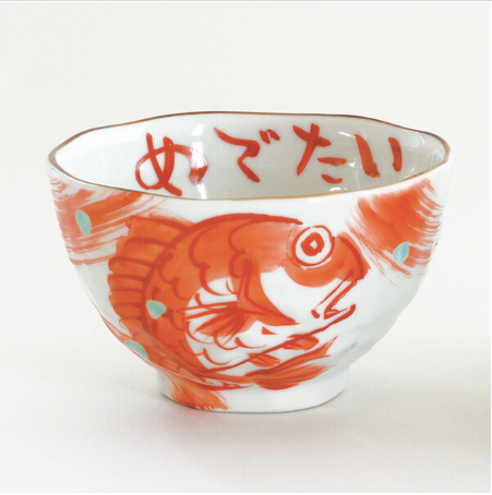 【預訂】日本製 鯛魚對碗
