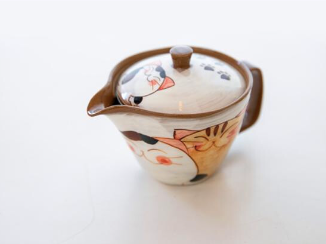 【預訂】日本製 手繪貓咪茶具套裝
