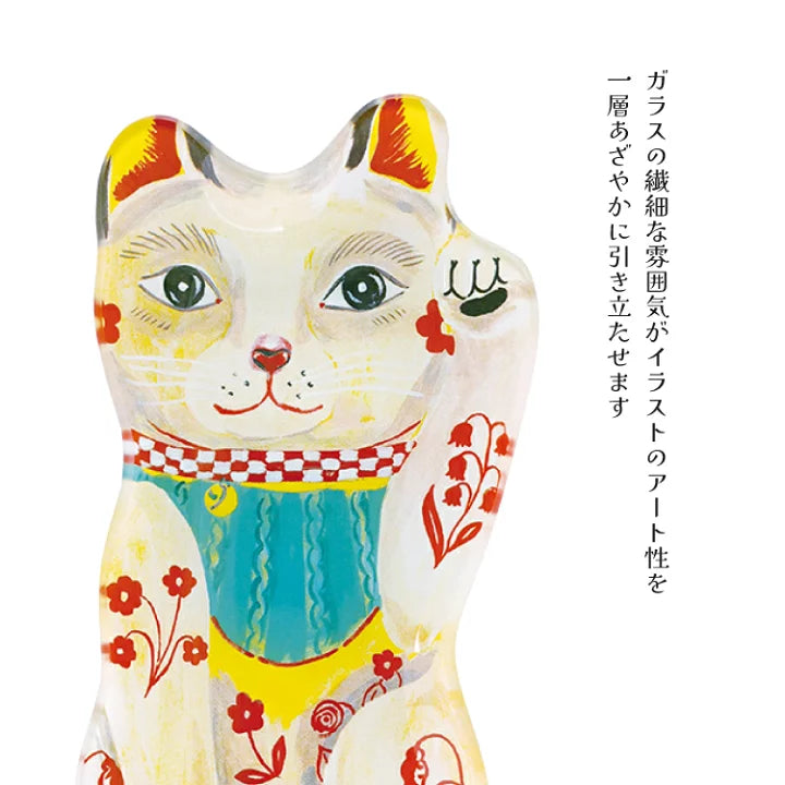 【預訂】日本直送 法國插畫家Nathalie Lete貓玻璃盤