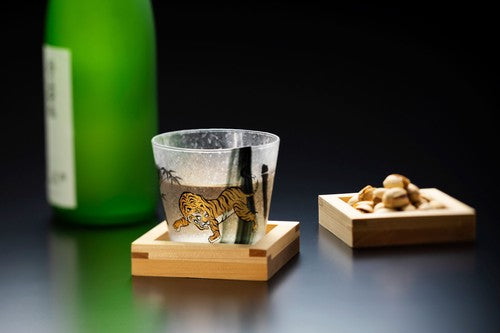 【預訂】日本製 Aderia 竹虎清酒杯連木枡