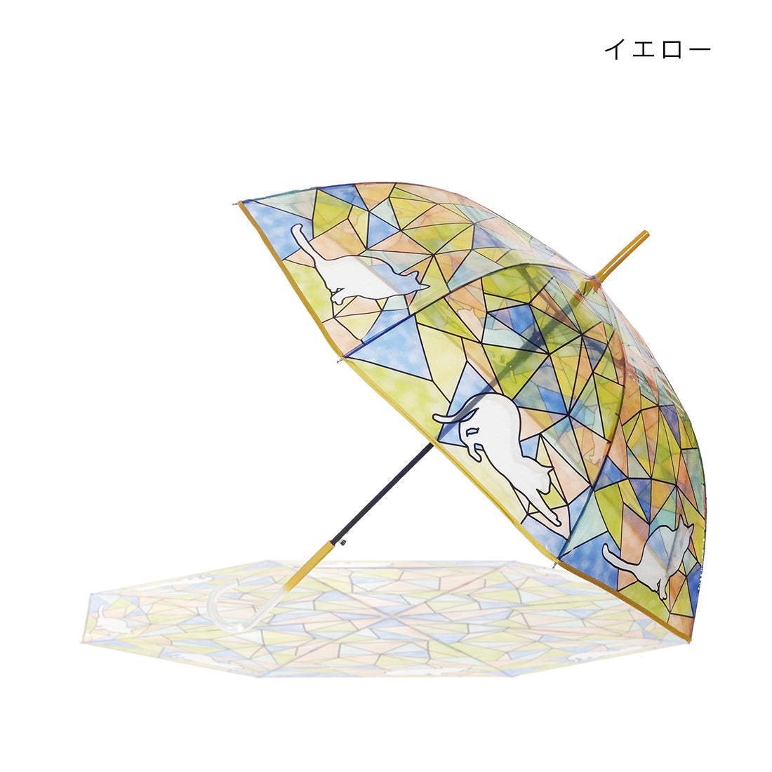 【預訂】日本直送 彩色玻璃貓雨傘