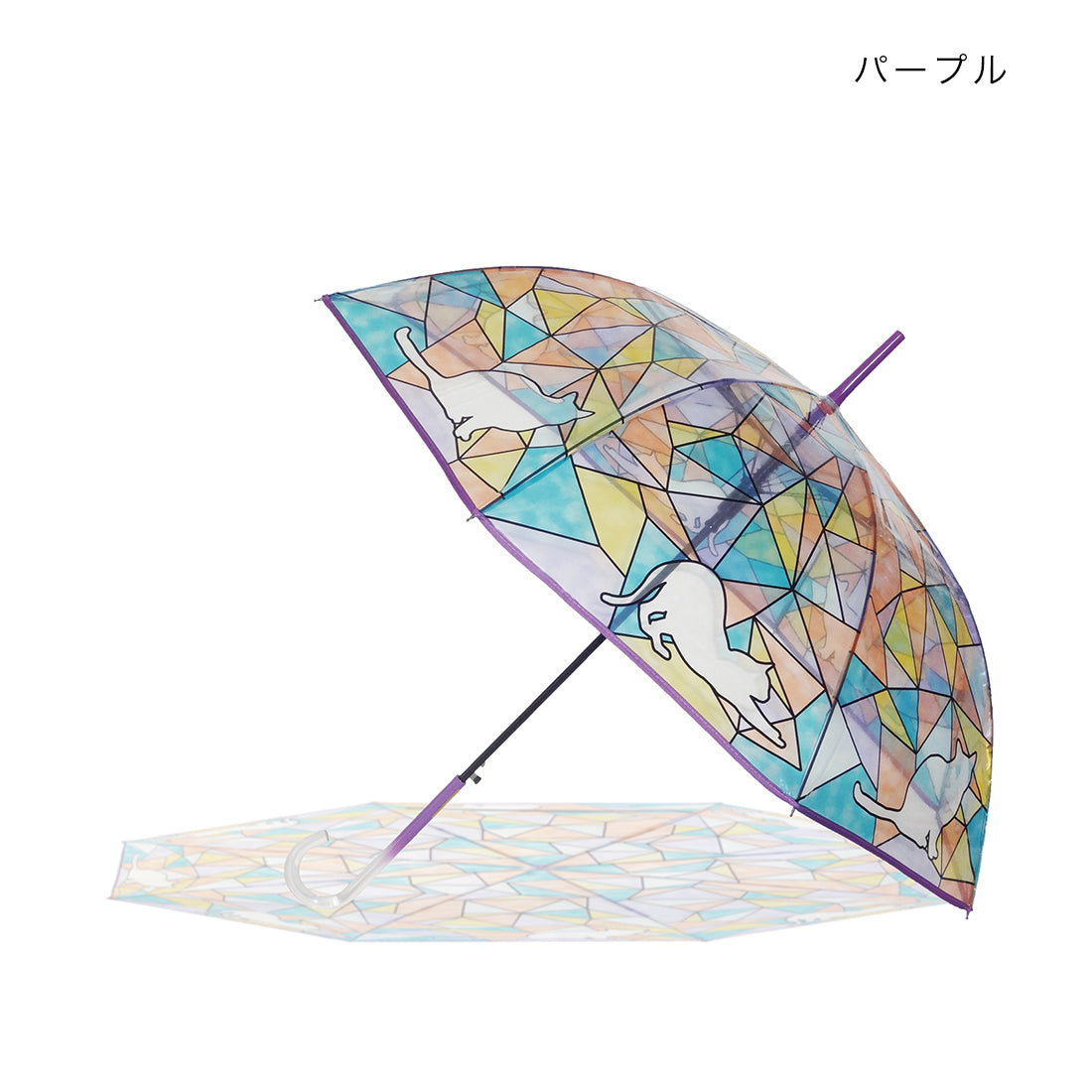 【預訂】日本直送 彩色玻璃貓雨傘