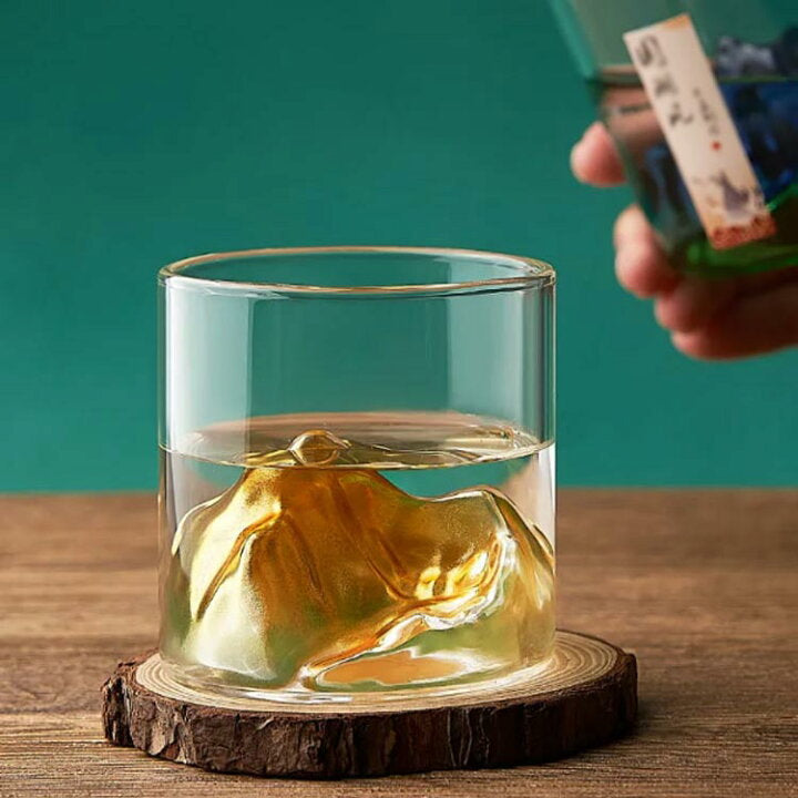 【預訂】日本直送 山脈彩玻璃酒杯