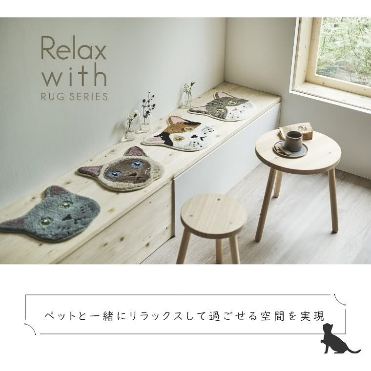 【預訂】日本製 立體貓咪🐱地毯/座墊