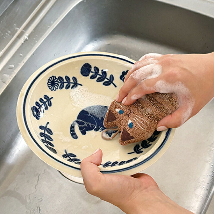 【預訂】日本直送 小動物帶環洗碗海綿