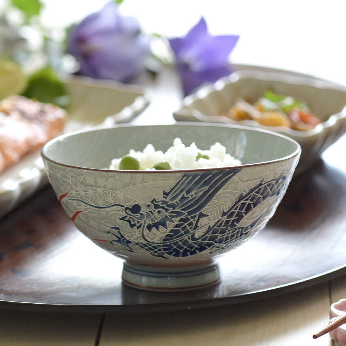 【預訂】日本製招福飯碗 - 龍