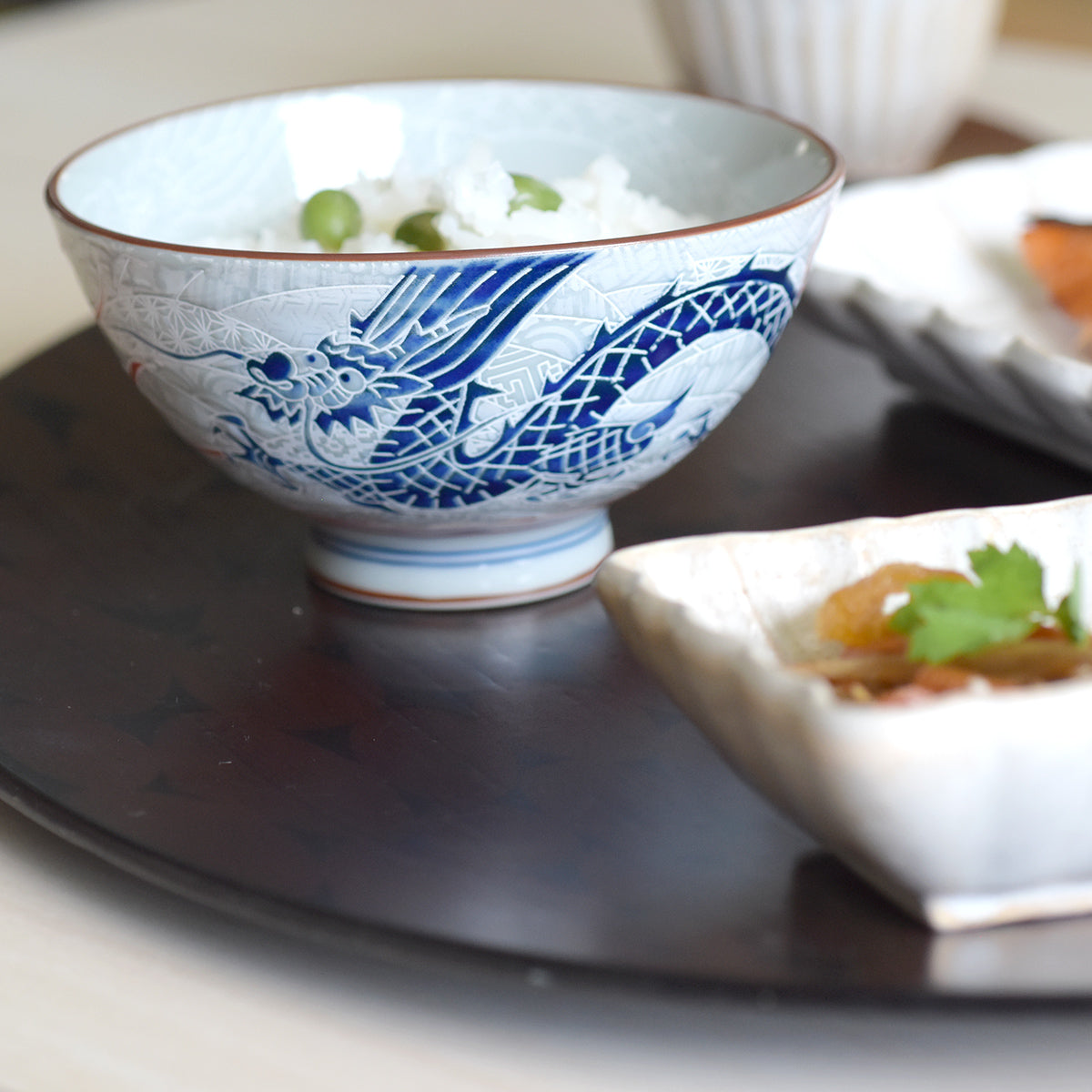 【預訂】日本製招福飯碗 - 龍