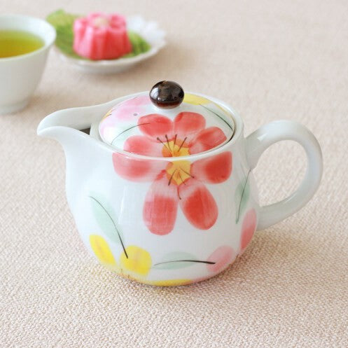 【預訂】日本製 有田燒紅花茶壺