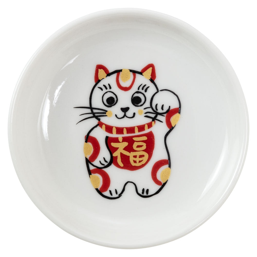 【預訂】日本製 招財貓醬油碟套裝