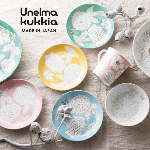 【預訂】日本製 Unelma kukkia 花色意粉碟