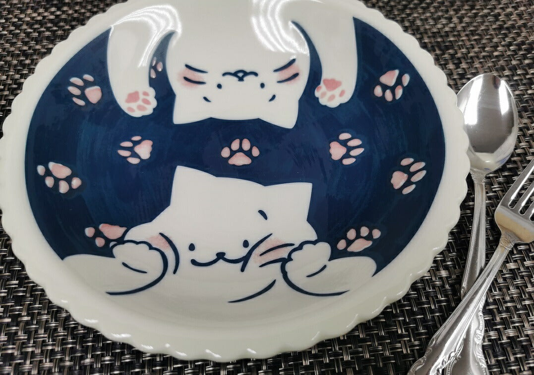 【預訂】日本製 貓咪意粉碟