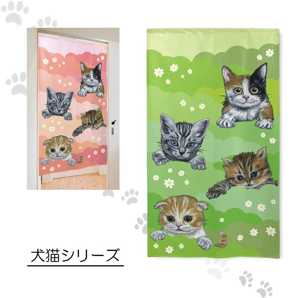 【預訂】日本製 貓貓150cm門簾