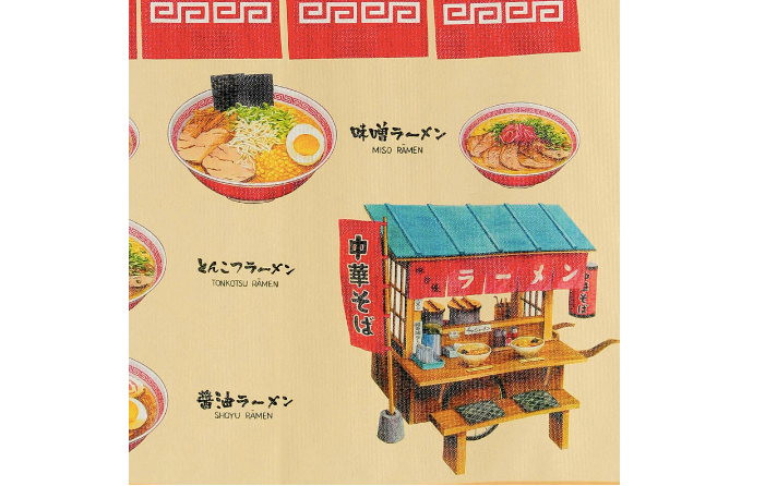 【預訂】日本製 中華拉麵門簾