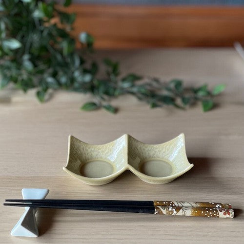 【預訂】日本製 麥山窯 兩格皿