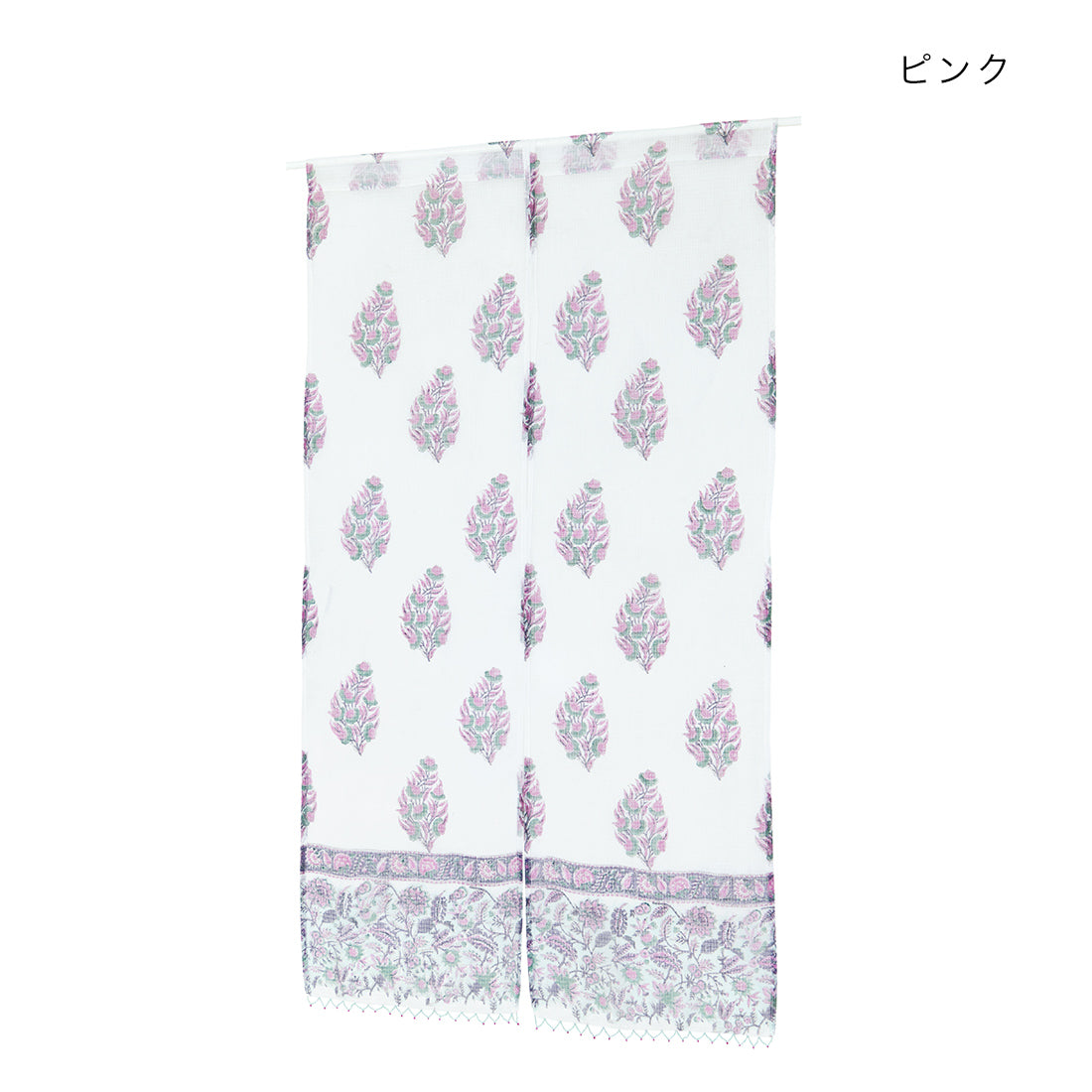 【預訂】印度製 淺色花紋門簾