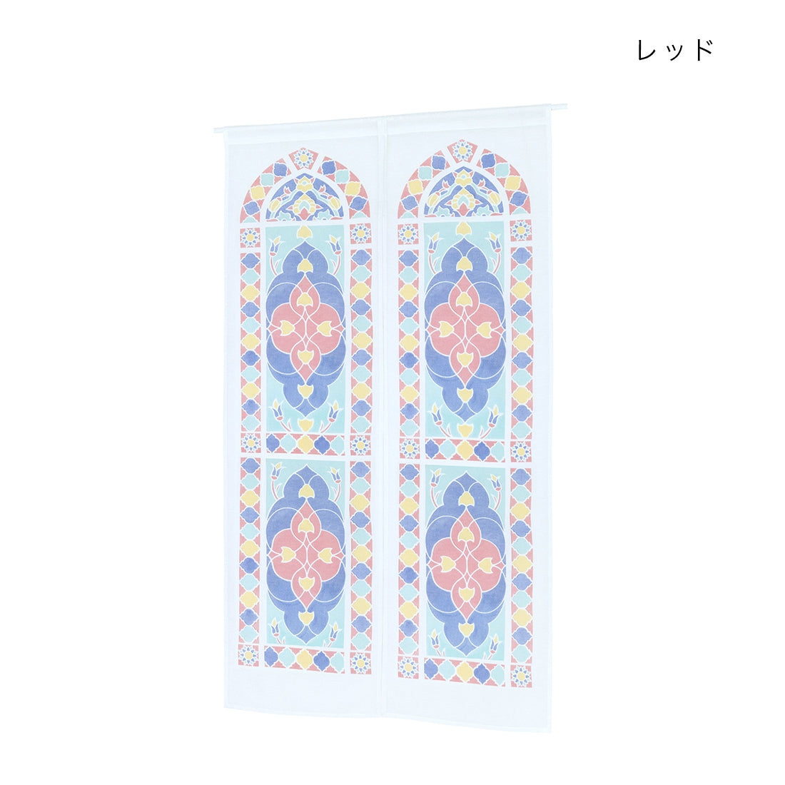 【預訂】印度製 透明彩繪玻璃風長門簾