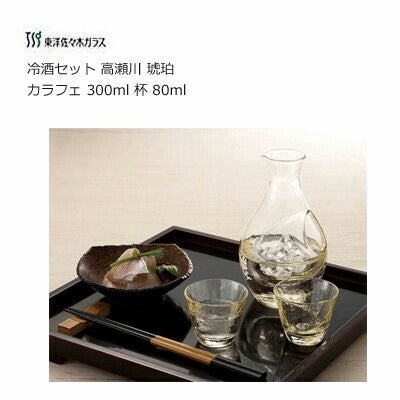 【預訂】日製 東洋佐佐木琥珀冰酒壺套裝