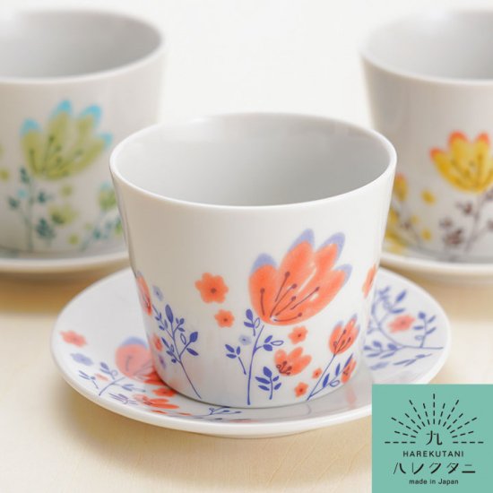 【預訂】日本製 九谷燒春花茶杯碟⁣⁣