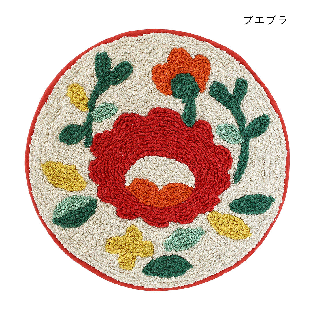 （預訂）印度製 彩色刺繡圓地毯
