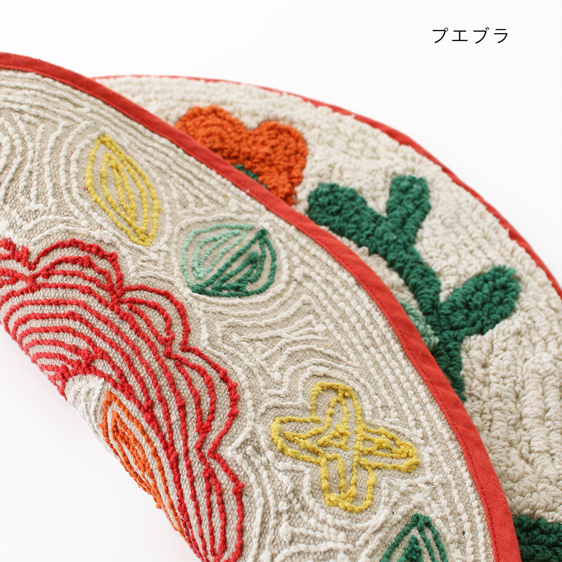 （預訂）印度製 彩色刺繡圓地毯