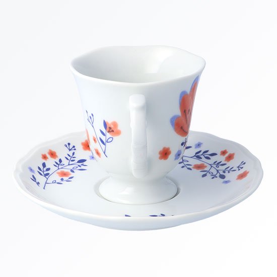 【預訂】日本製 九谷燒春花杯碟⁣