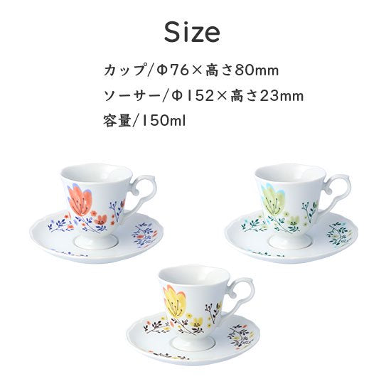 【預訂】日本製 九谷燒春花杯碟⁣