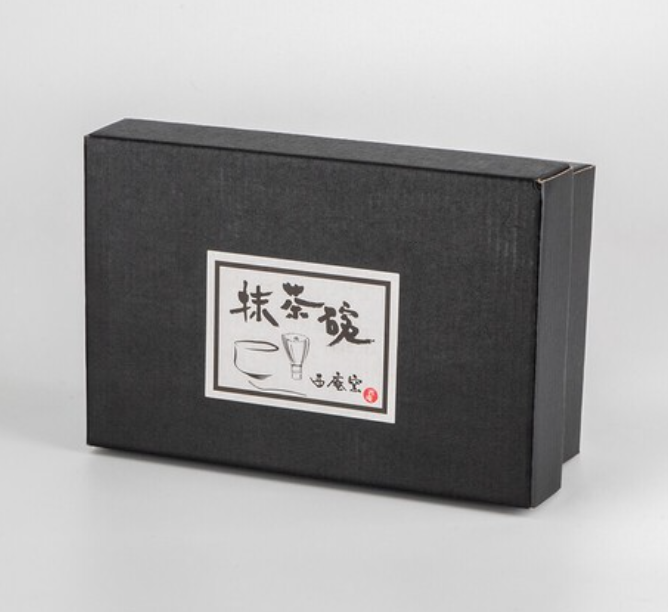 【預訂】日本製 黑色金櫻抹茶碗連茶筅套裝
