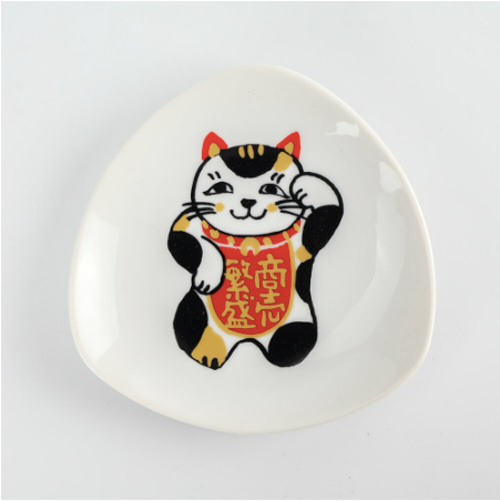 【預訂】日本製 招財貓五色碟系列