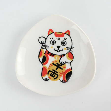 【預訂】日本製 招財貓五色碟系列