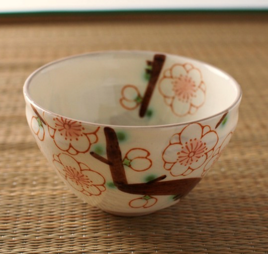 【預訂】日本製 如月梅抹茶碗