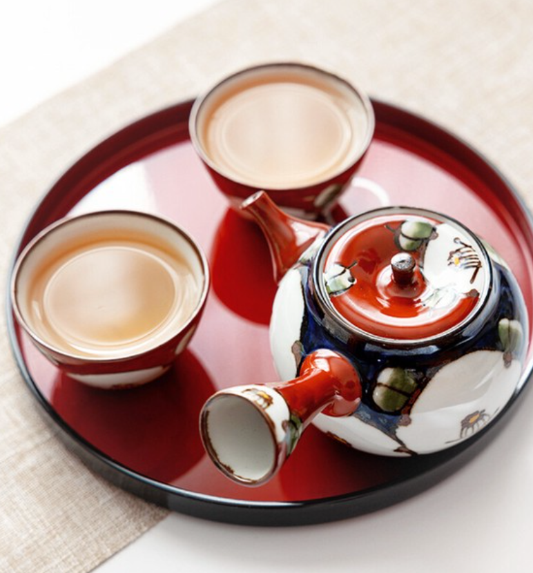 【預訂】日本製 有田燒 手繪　濃椿茶具套裝⁣