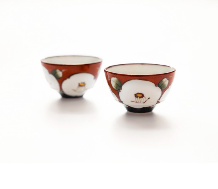 【預訂】日本製 有田燒 手繪　濃椿茶具套裝⁣