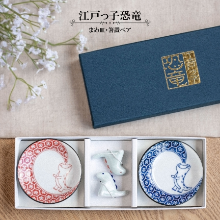 【預訂】日本製 江戶小恐龍醬油碟