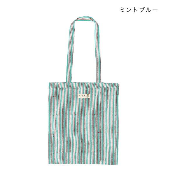 【預訂】日本直送 印度製 條紋印花托特包