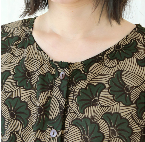【預訂】日本直送 印度製非洲印花圖案長洋裝