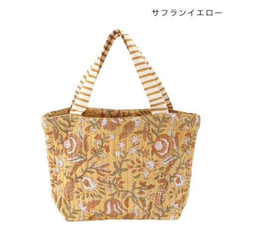 【預訂】日本直送 印度製 Via India碎花托特包