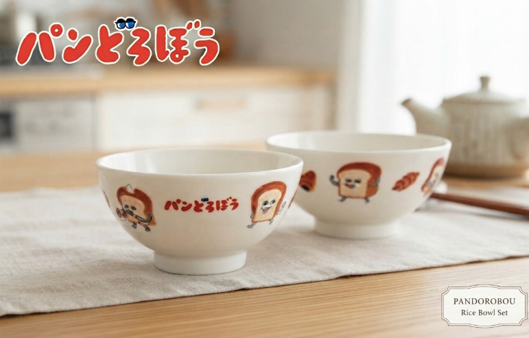 【預訂】日本金正陶瓷 麵包小偷餐具系列
