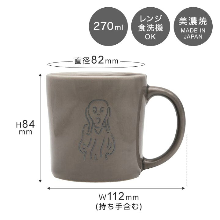 【預訂】日本製 世界名畫馬克杯