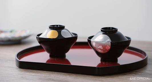 【預訂】日本製 越前漆器日月湯碗