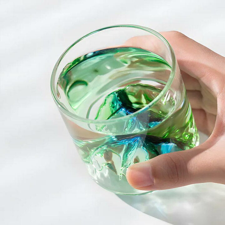 【預訂】日本直送 山脈彩玻璃酒杯
