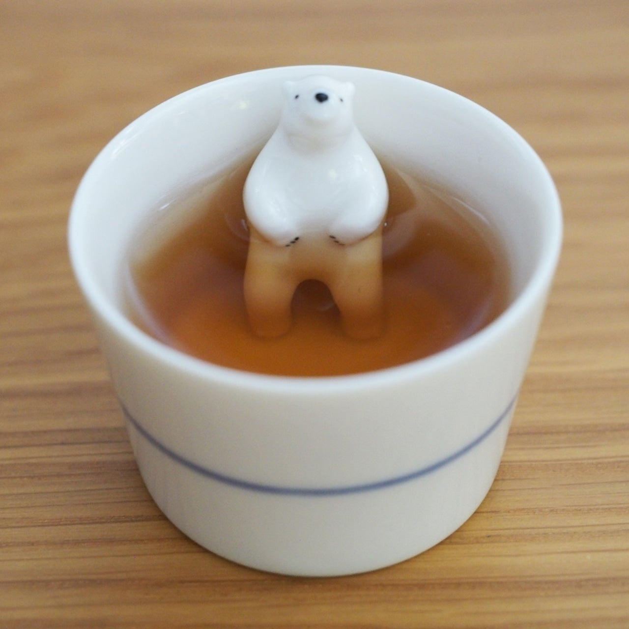 【預訂】日本樂土 夜月白熊🐻‍❄️白瓷清酒杯