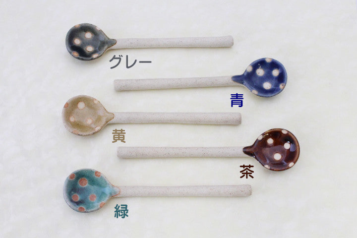 【預訂／現貨】日本製 波點 咖啡匙
