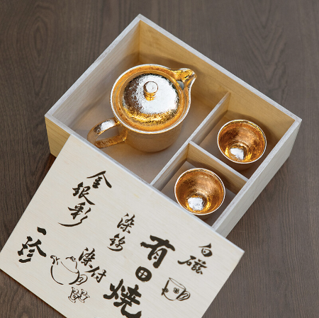 【預訂】日本有田燒 手工金箔茶壺套裝