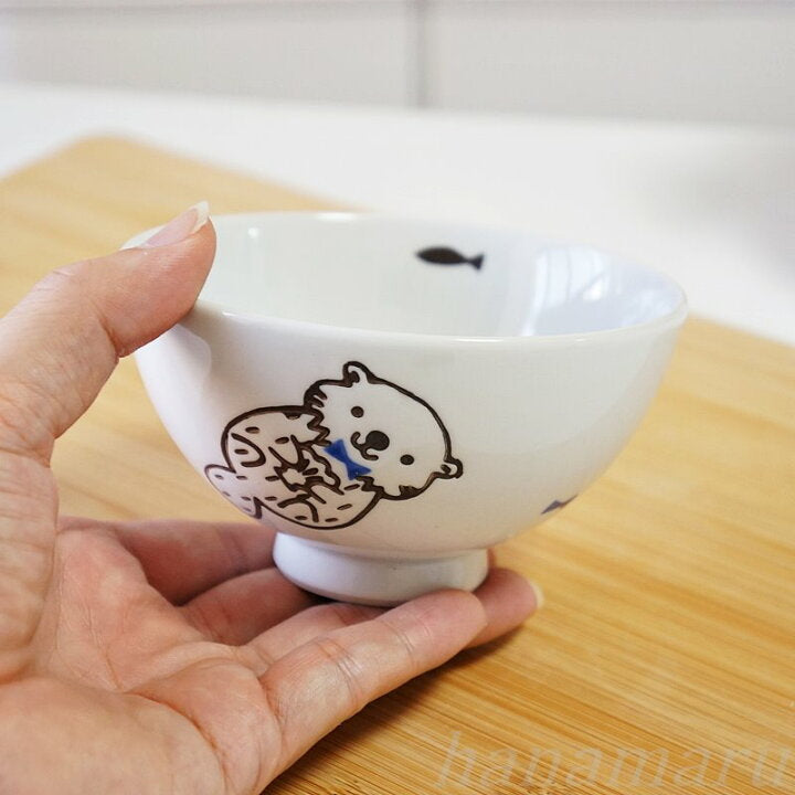 【預訂】日本製 絲帶水獺飯碗