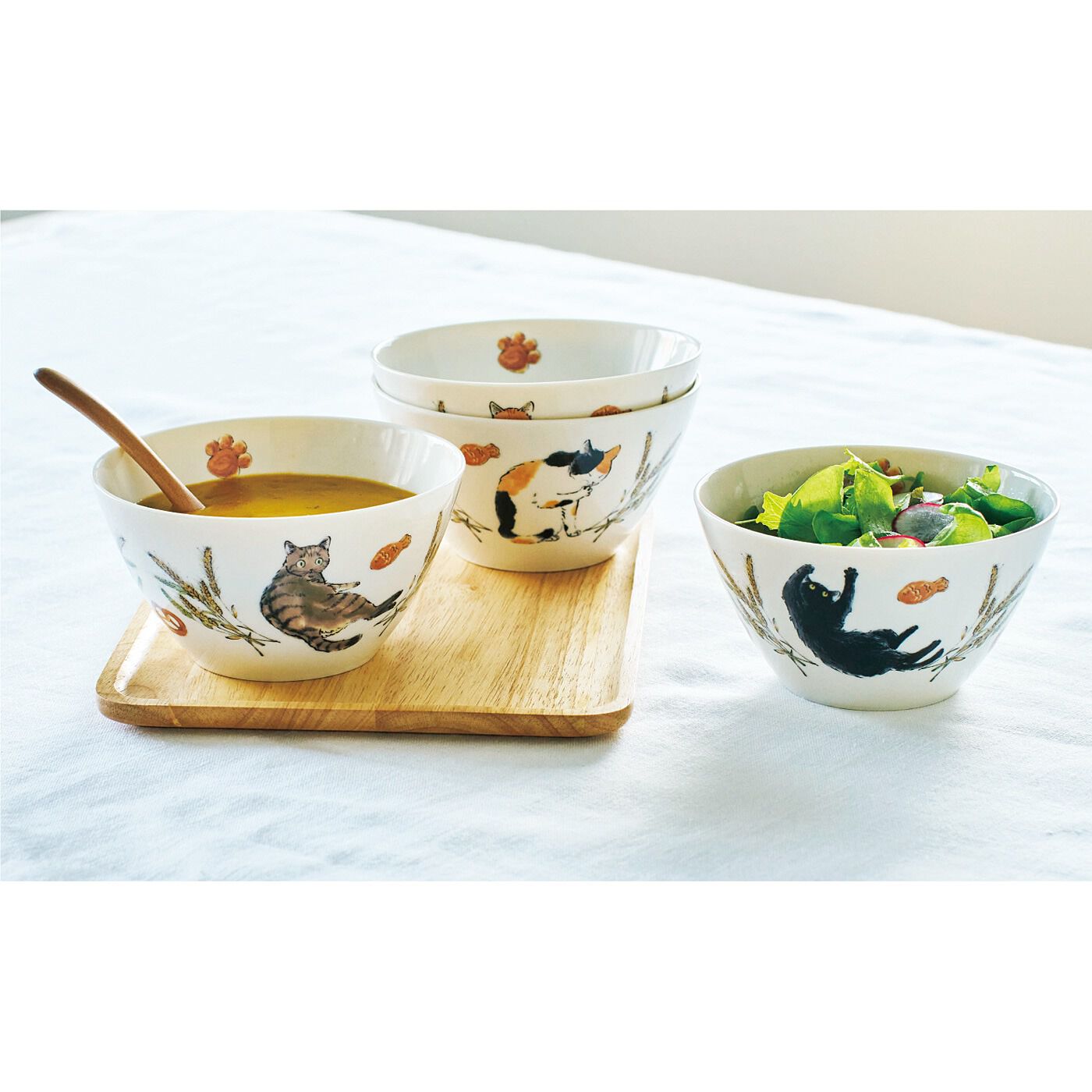 【預訂】日本製 貓部 麵包與貓碗
