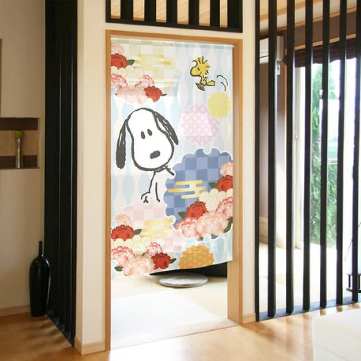 【預訂】日本製 Snoopy華小紋150cm門簾