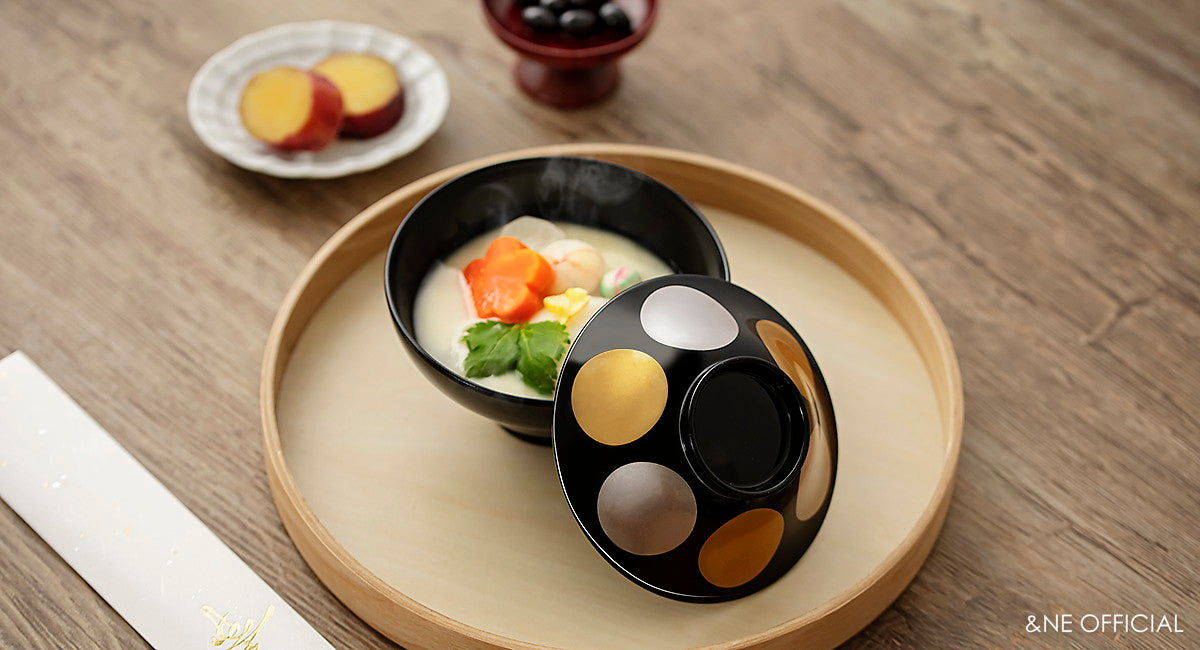【預訂】日本製 越前漆器日月湯碗