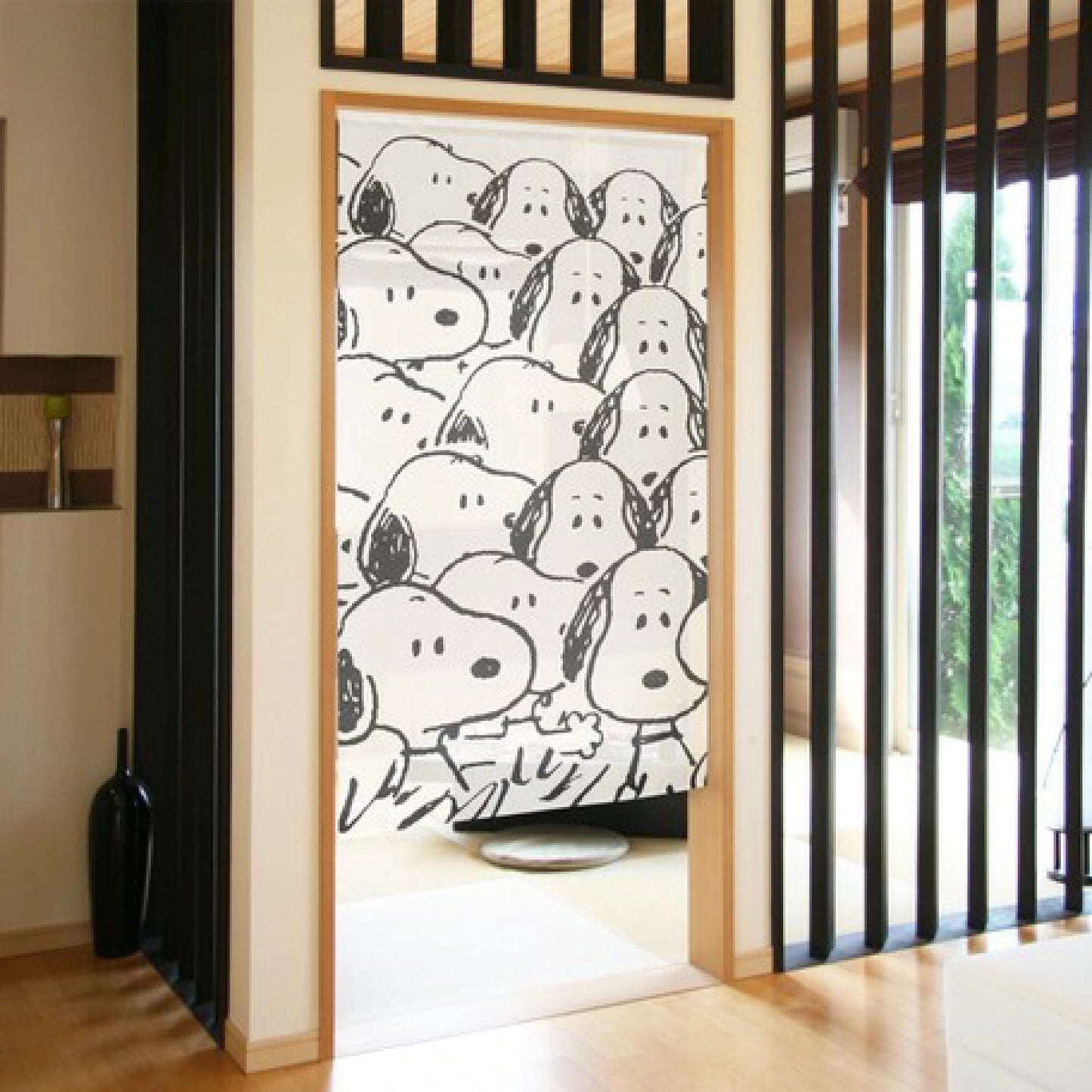 【預訂】日本製 snoopy黑白門簾