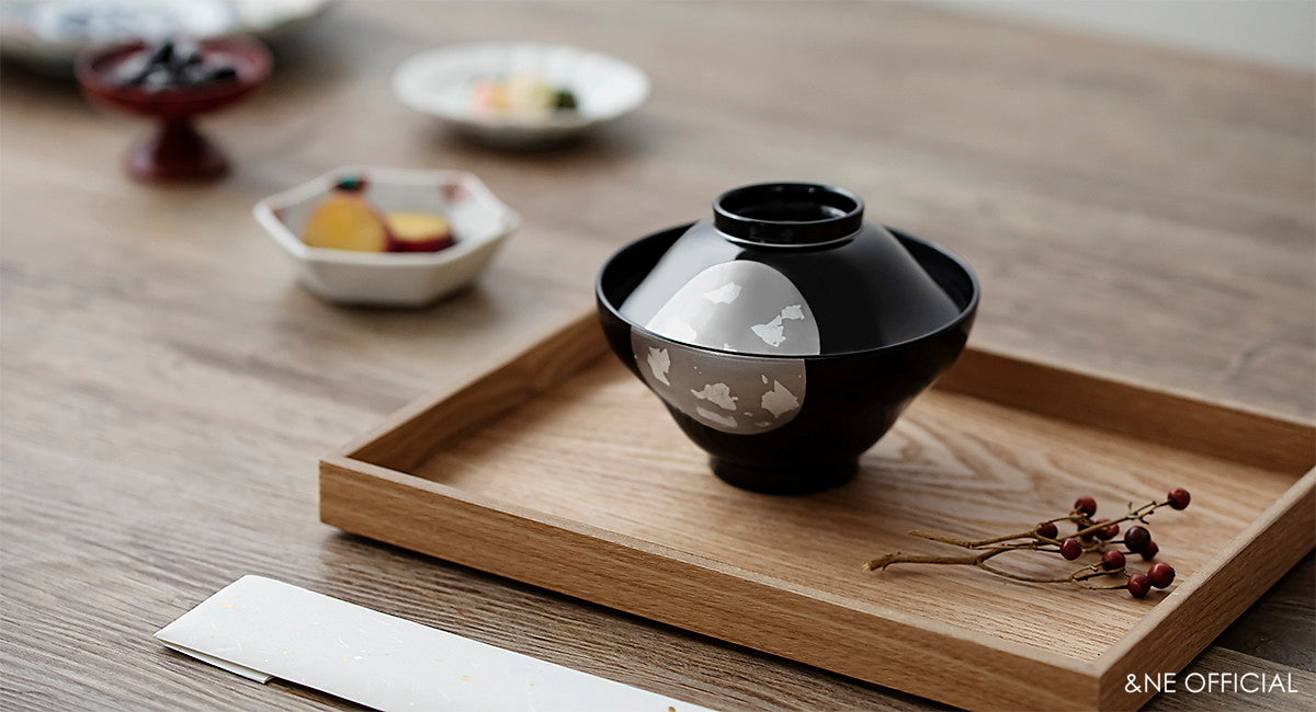 【預訂】日本製 越前漆器日月湯碗
